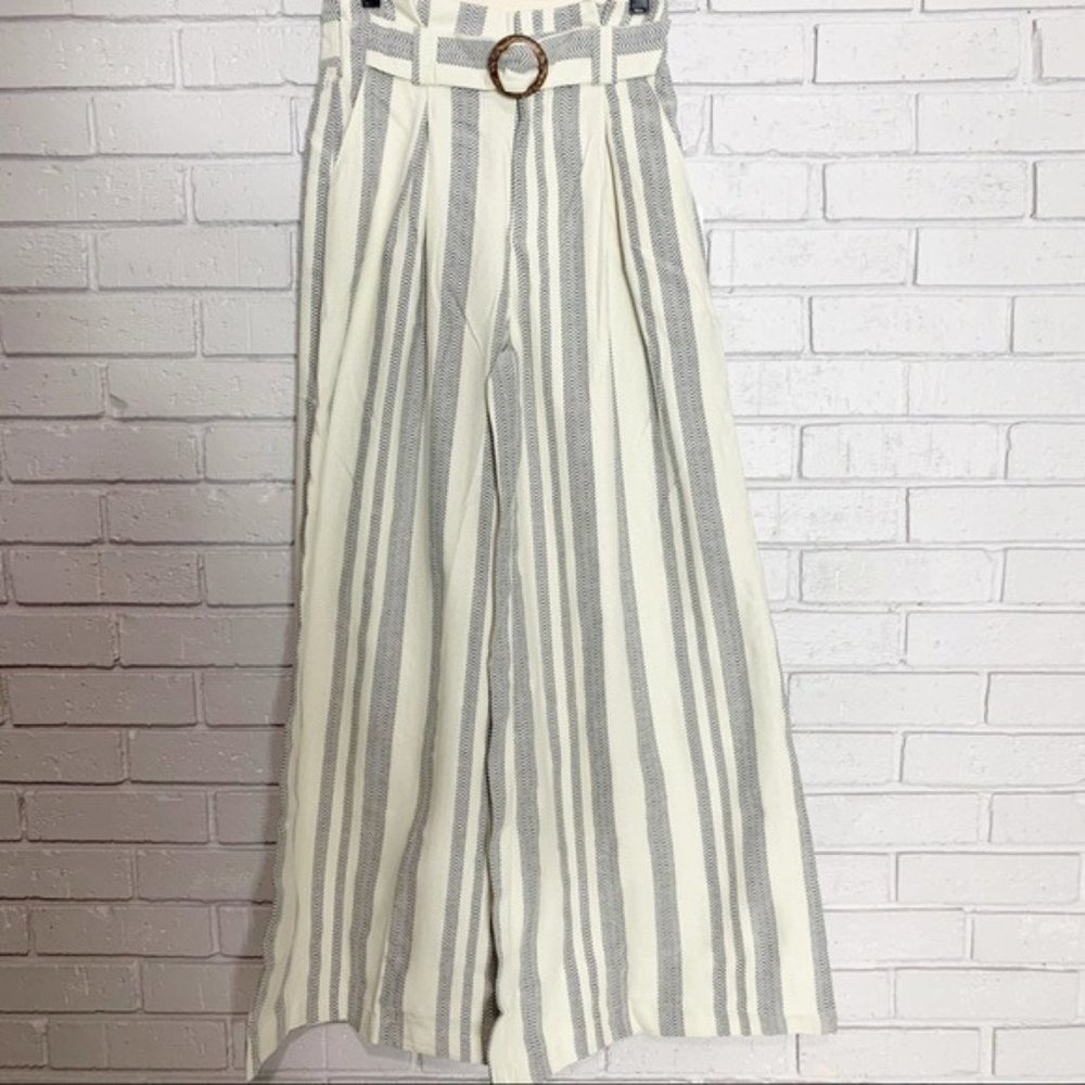 Free People Women’s Stripe Wide Leg Pants